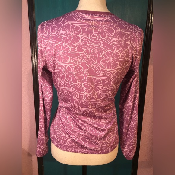 Patagonia Apilene Purple Floral Long Sleeve - Picture 2 of 14